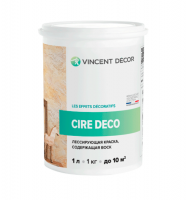 Краска VINCENT DECOR Cire deco Base Metallisee Silver лессирующая