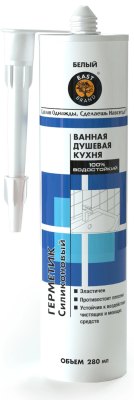 Герметик EAST BRAND Силиконовый Сантехнический  Белый 280 мл