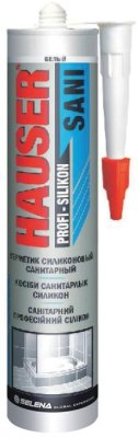 Герметик HAUSER SANI Санитарный силикон б/цв 260 мл