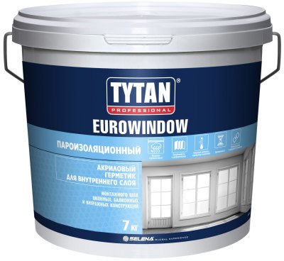 РАСПРОДАЖА Герметик акриловый TYTAN Professional Eurowindow наружный паропроницаемый