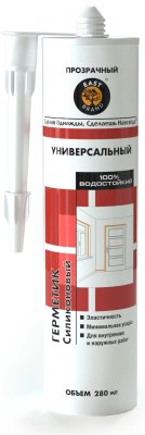 Герметик EAST BRAND Силиконовый Универсальный Прозрачный 280 мл