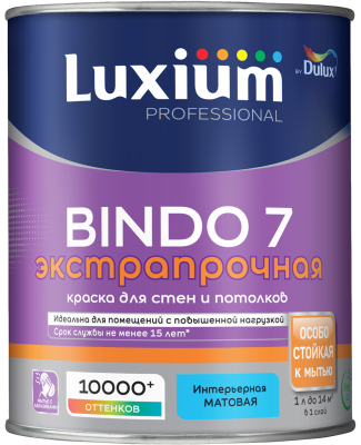 Краска LUXIUM Professional BINDO 7 матовая BW 1 л