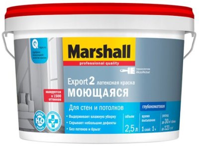 Краска MARSHALL Export 2 интерьерная BC 9 л