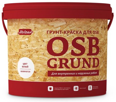 Грунт-краска HOLZER OSB Grund для ориентированно-стружечных плит 4 кг