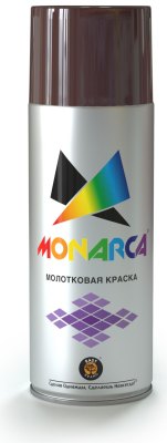 Краска MONARCA аэрозольная молотковая Коричневый 270 г