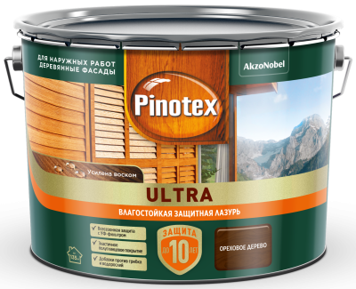 Влагостойкая защитная лазурь для древесины PINOTEX ULTRA RU
