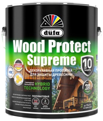 Высокопрочная пропитка по дереву DUFA WOOD PROTECT SUPREME