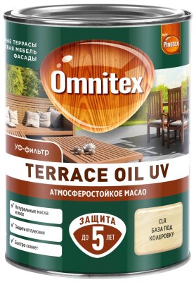 OMNITEX TERRACE OIL Масло деревозащитное CLR 0,9 л