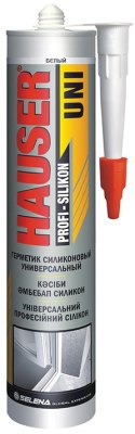 Герметик HAUSER UNI Универсальный силикон белый 260мл