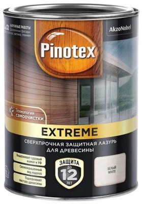 Лазурь Pinotex Extreme для дерева с эффектом самоочистки