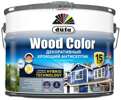 Декоративный кроющий антисептик Dufa WOOD COLOR