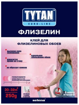 РАСПРОДАЖА Клей Tytan Euro-line Флизелин для флизелиновых обоев (с индикатором)