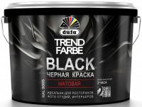 Краска интерьерная акриловая dufa Trend Farbe Black черная