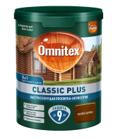 Пропитка-антисептик OMNITEX CLASSIC PLUS 3 в 1 ТИКОВОЕ ДЕРЕВО 0,9 л