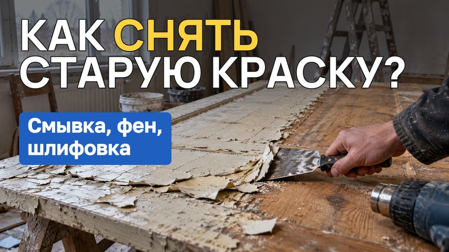 Как снять старую краску: смывка, фен, шлифовка и когда снимать не нужно