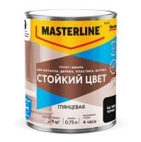 MASTERLINE грунт-эмаль Стойкий цвет RAL9005 Черная 0,75л
