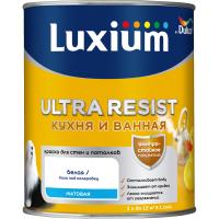 Краска LUXIUM ULTRA RESIST кухня и ванная матовая BW 1 л