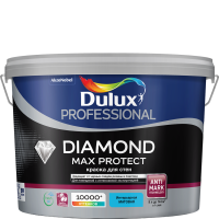 Краска Dulux Professional Diamond Max Protect матовая для стен и потолков