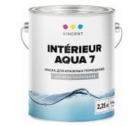 Краска VINCENT I-7 Interieur Aqua 7 антибактериальная для влажных помещений