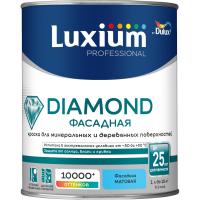 Краска LUXIUM Professional DIAMOND Фасадная Глад. мат. BW 1 л
