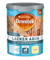 Лак водный OMNITEX LACKER AQUA 10 для мебели и стен мат. 1 л