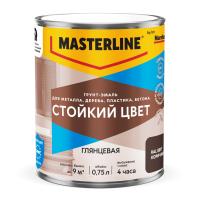 MASTERLINE грунт-эмаль Стойкий цвет RAL8017 Коричневая 0,75л