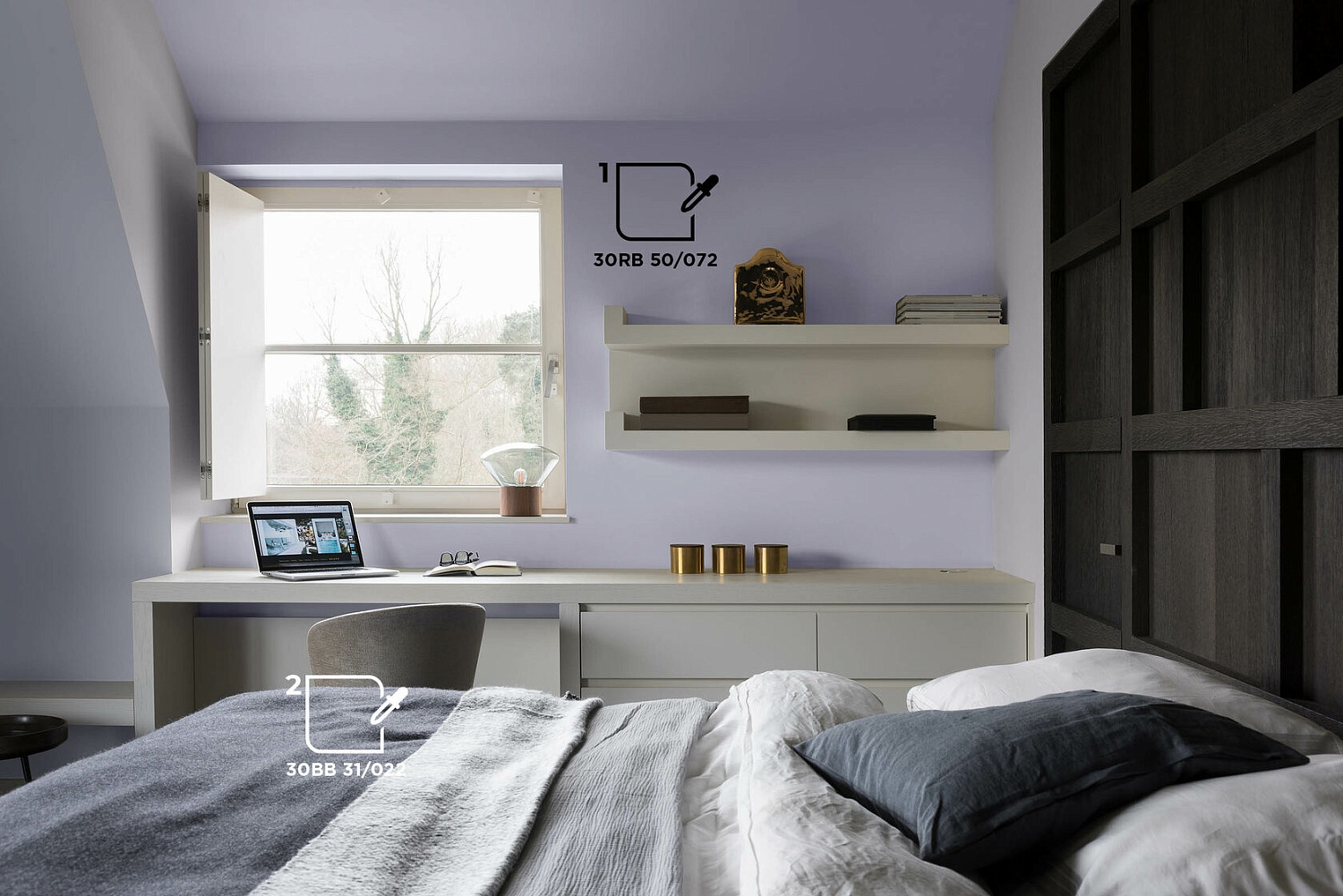 Цветовая палитра DULUX для спальни
