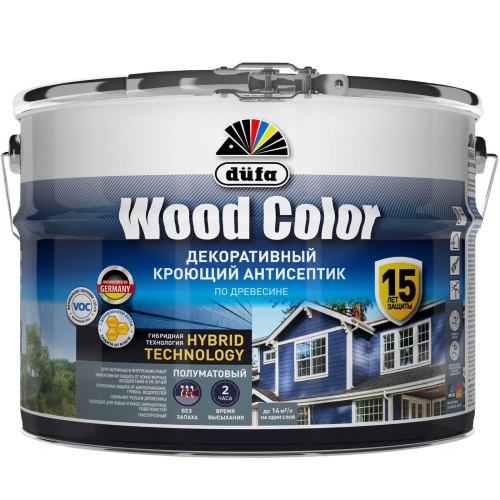 Антисептик кроющий DUFA WOOD COLOR база 1 2,4 л