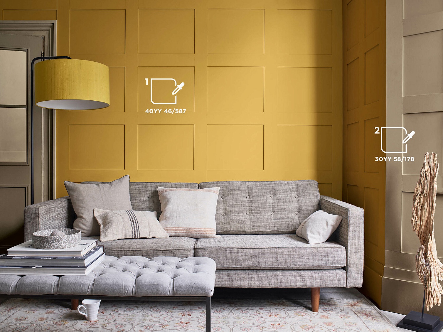 Цветовая палитра DULUX для гостинной