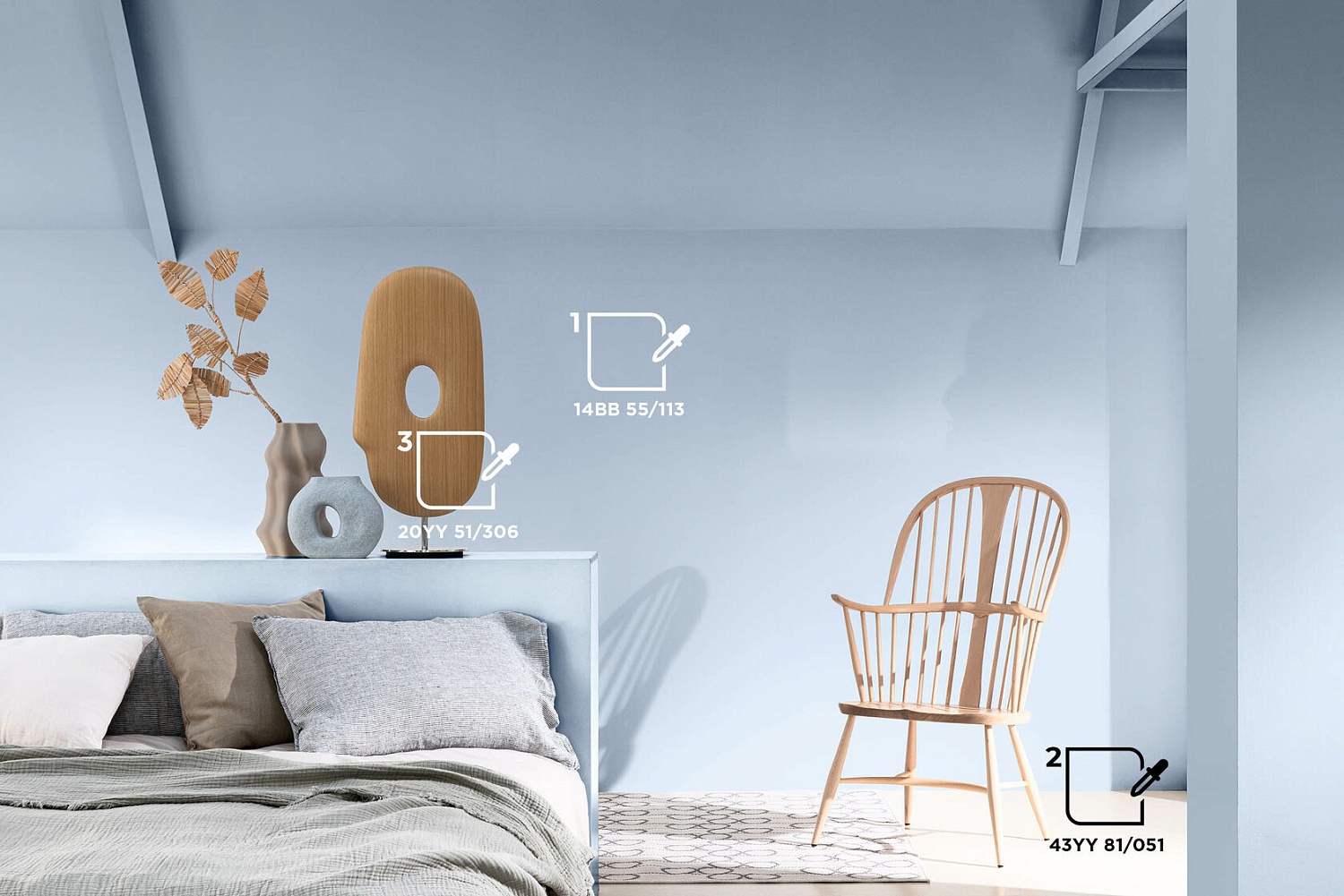 Цветовая палитра DULUX для спальни