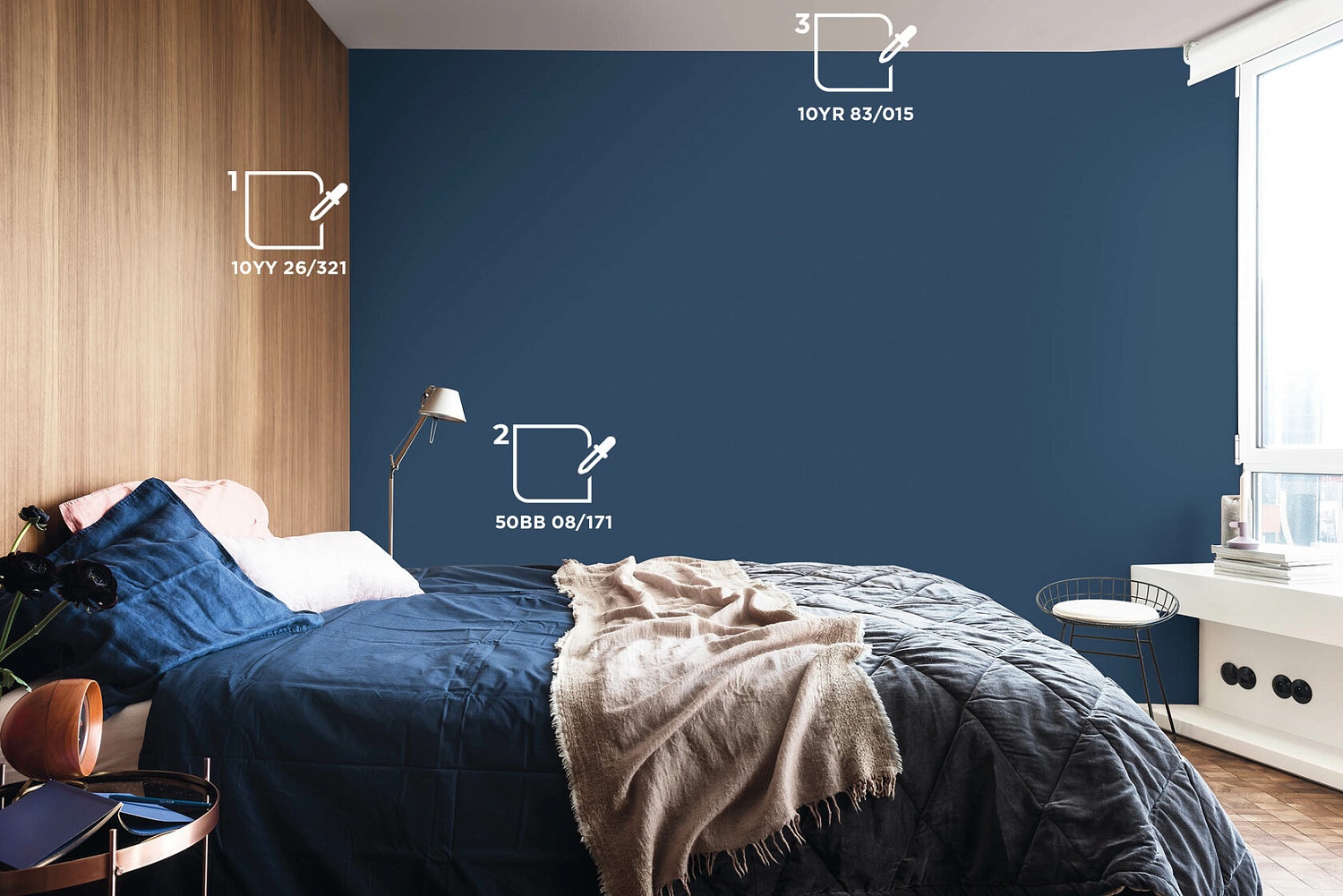 Цветовая палитра DULUX для спальни