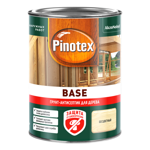 Грунтовка PINOTEX Base деревозащитная 1 л