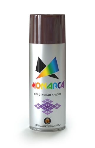 Краска MONARCA аэрозольная молотковая Коричневый 270 г