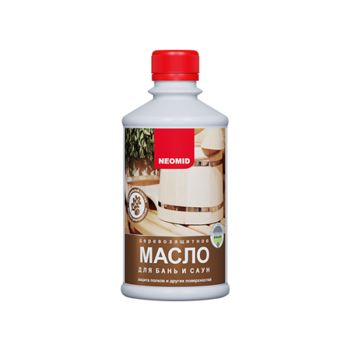Масло NEOMID деревозащитное для бань и саун 0,25 л
