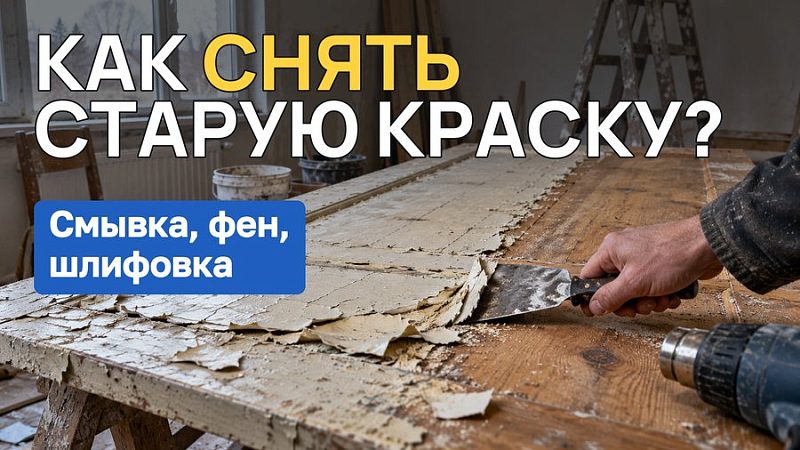 Как снять старую краску: смывка, фен, шлифовка и когда снимать не нужно