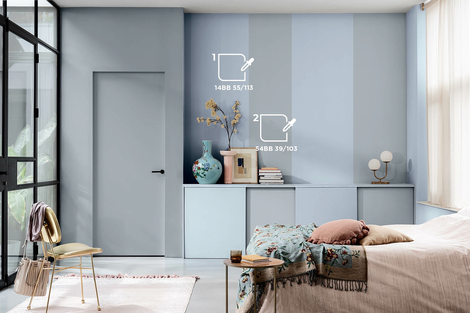 Цветовая палитра DULUX для спальни