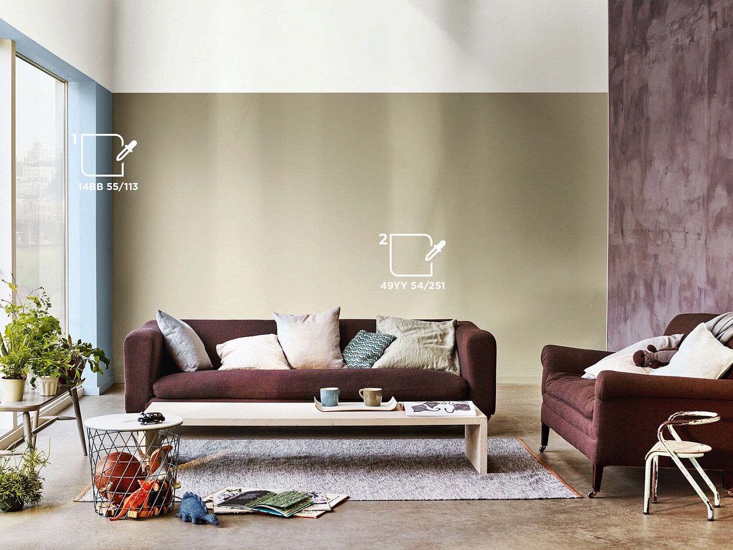 Цветовая палитра DULUX для гостинной