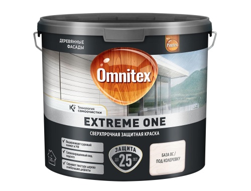 Краска для дерева OMNITEX EXTREME ONE BC 2,35 л