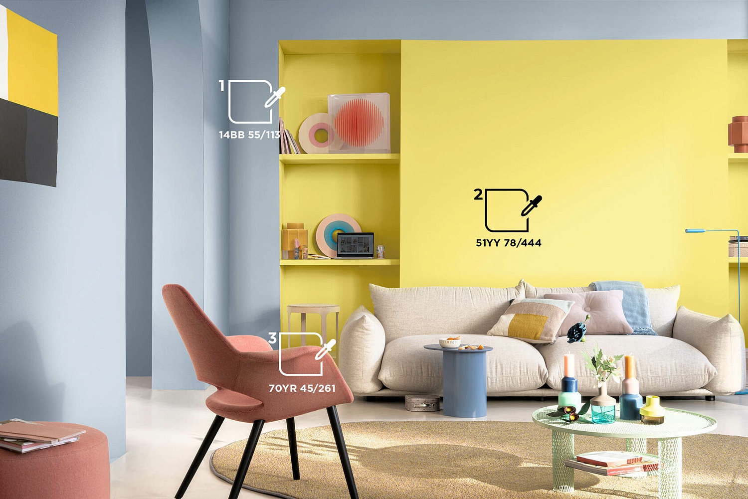 Цветовая палитра DULUX для гостинной