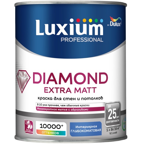 Краска Luxium Professional Diamond Extra Matt глуб/мат