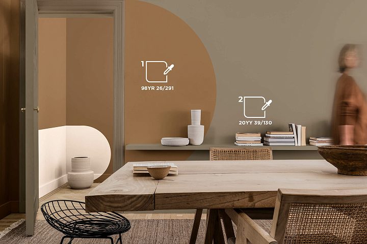 Цветовая палитра DULUX для гостинной — фото 14