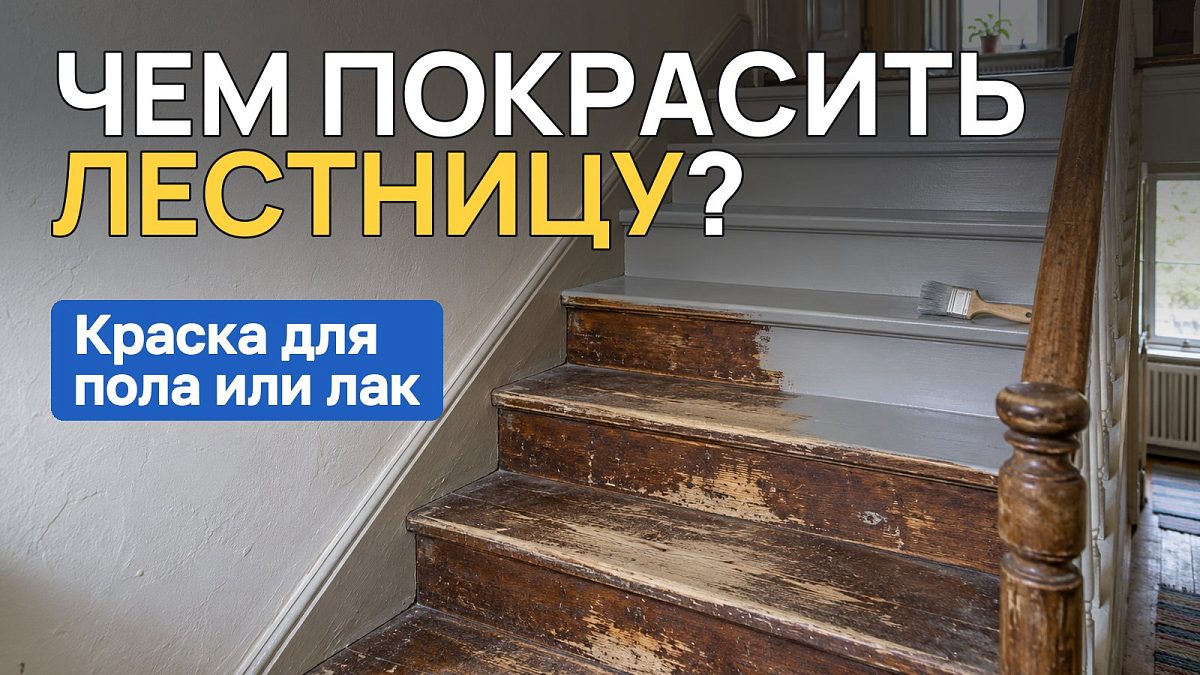 Чем покрасить лестницу в доме: деревянную и бетонную