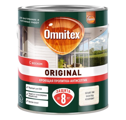 Пропитка кроющая OMNITEX ORIGINAL деревозащитная BW 2,7 л