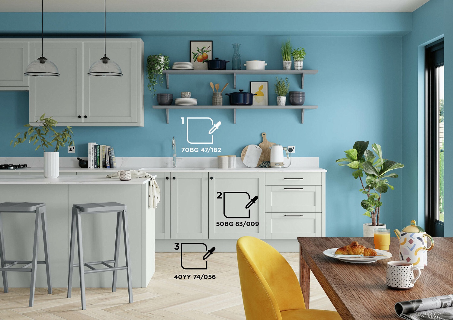 Цветовая палитра DULUX для КУХНИ