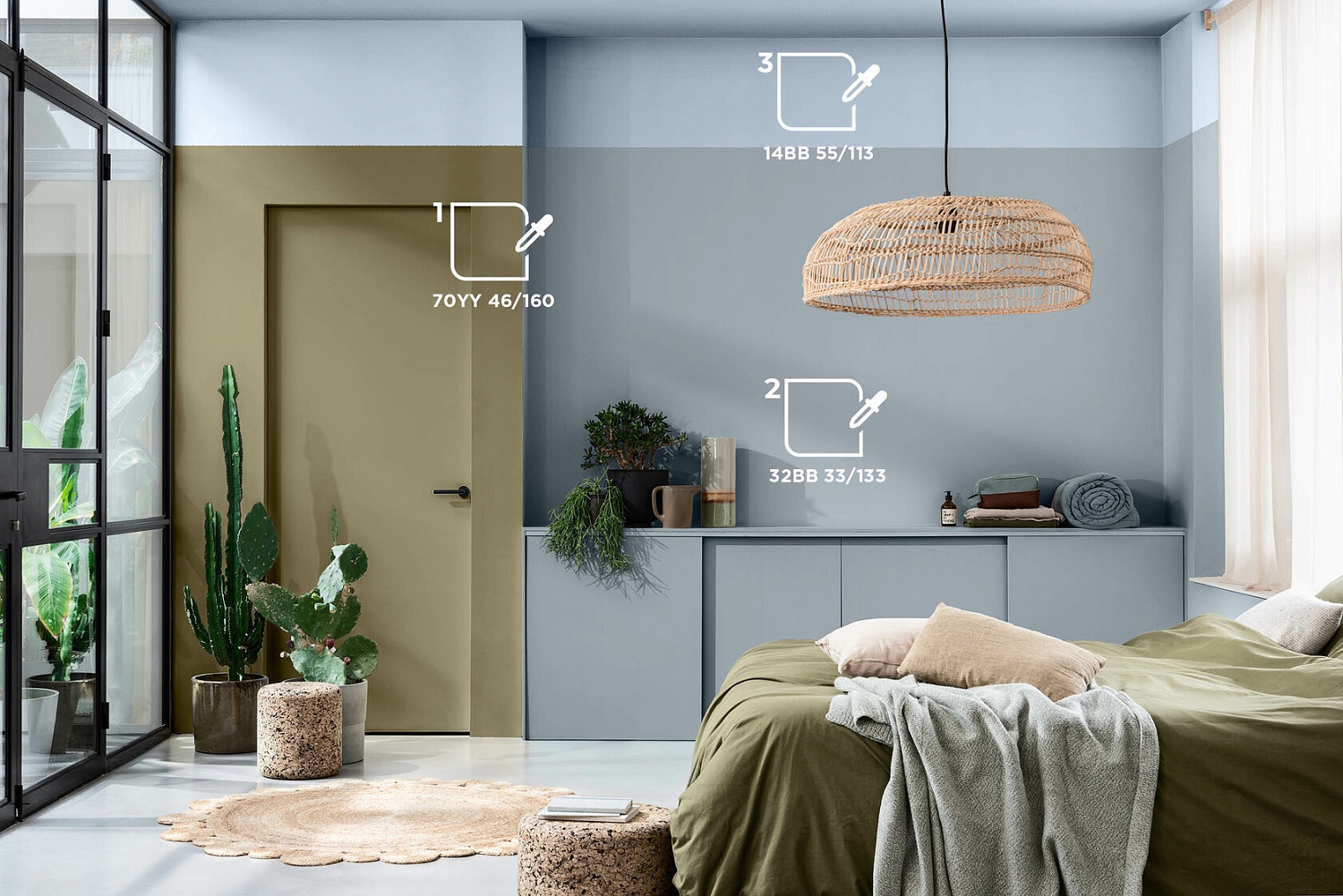 Цветовая палитра DULUX для спальни