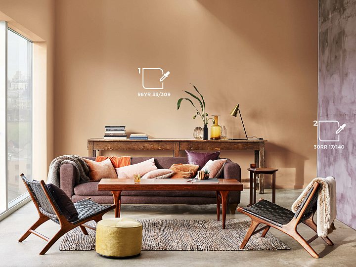 Цветовая палитра DULUX для гостинной — фото 30