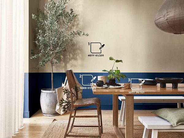 Цветовая палитра DULUX для гостинной