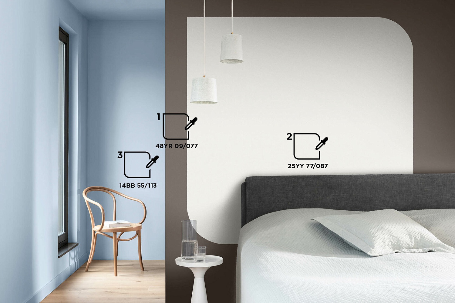 Цветовая палитра DULUX для спальни