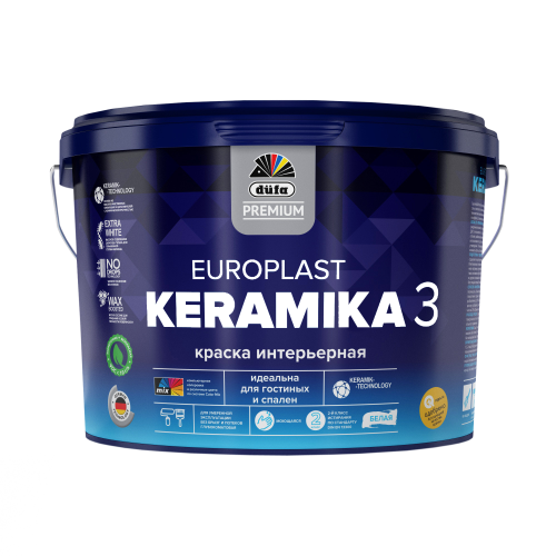 РАСПРОДАЖА DUFA Краска в/д Premium EuroPlast KERAMIKA 3 база 1 0,9 л, К2
