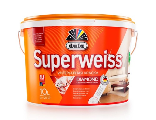 РАСПРОДАЖА Краска DUFA Superweiss RD4 глубокоматовая ослепительно-белая